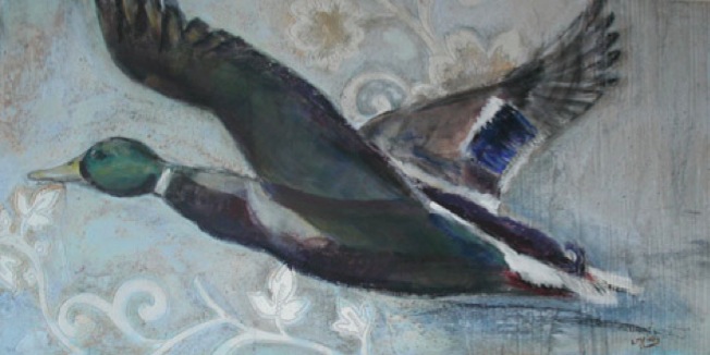 vliegende eend door Lida Meines